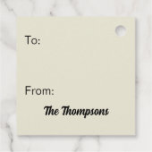 Kerstvakantie gek op kerst bedankjes labels (Achterkant)