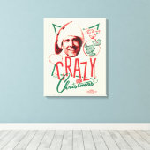 Kerstvakantie gek op kerst canvas afdruk (Insitu (Houten vloer))