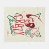 Kerstvakantie gek op kerst fleece deken (Voorkant (Horizontaal))