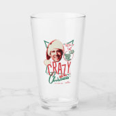 Kerstvakantie gek op kerst glas (Voorkant)