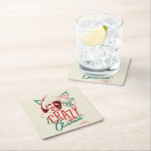 Kerstvakantie gek op kerst kartonnen onderzetters (Insitu)