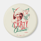 Kerstvakantie gek op kerst magneet (Voorkant)