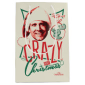 Kerstvakantie gek op kerst medium cadeauzakje (Voorkant)