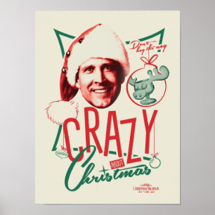 Kerstvakantie gek op kerst poster