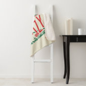 Kerstvakantie gek op kerst sherpa deken (In situ)