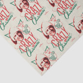 Kerstvakantie gek op kerst tissuepapier (Detail)