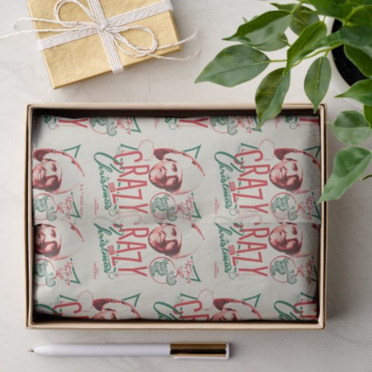 Kerstvakantie gek op kerst tissuepapier (Geschenk)