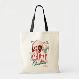 Kerstvakantie gek op kerst tote bag