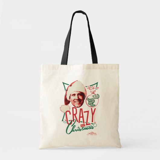 Kerstvakantie gek op kerst tote bag (Voorkant)