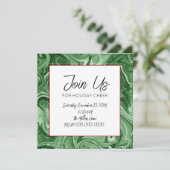 Kerstvakantie gemarmerde werveltekst feestelijk kaart (Staand voorkant)