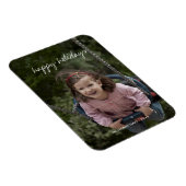 Kerstvakantie gepersonaliseerde foto Kinder Afbeel Magneet (Rechterzijde)