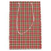Kerstvakantie geruite cadeautas (Voorkant)