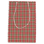 Kerstvakantie geruite cadeautas (Achterkant)