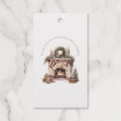 Kerstvakantie Gezellig Gepersonaliseerd Cadeaulabels (Achterkant)