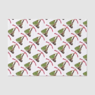 Kerstvakantie Giraffe in Santa Hat Tissuepapier