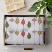 Kerstvakantie Glam Ornamenten Monogram Logo Tissuepapier (Geschenk)