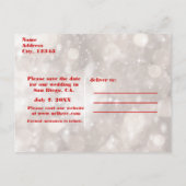 Kerstvakantie Glamour Feest Uitnodiging Evenement (Achterkant)