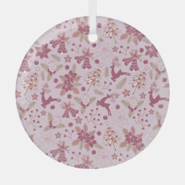 Kerstvakantie Glas Ornament