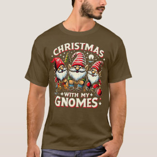 Kerstvakantie gnomies perfecte familie feest t-shirt