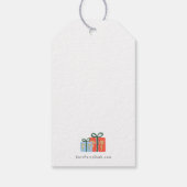 Kerstvakantie God Zegt Dat Je Kerstmis Bent Cadeaulabel (Achterkant)