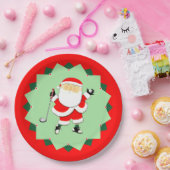 Kerstvakantie Golf Feest Papieren Bordje (Feest)