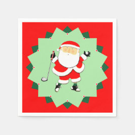 Kerstvakantie Golf Feest Servet