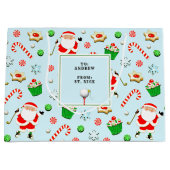 Kerstvakantie golfen groot cadeauzakje (Voorkant)