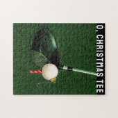 Kerstvakantie golfen legpuzzel (Horizontaal)