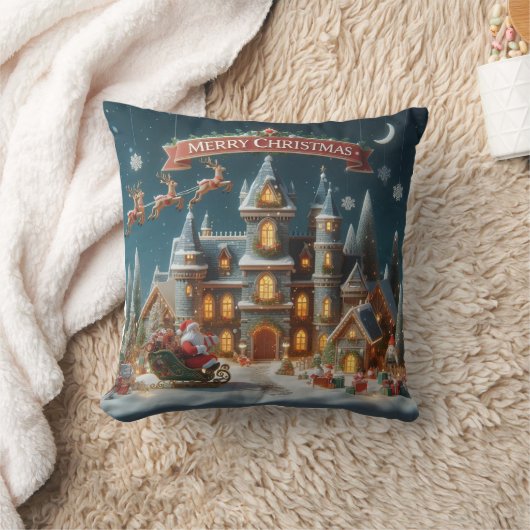 Kerstvakantie gooien kussen (Deken)