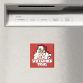 Kerstvakantie | Grappige Kerstman kijkt naar je Magneet (Insitu (Vaatwasser))