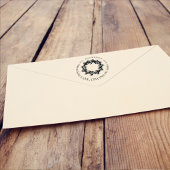 Kerstvakantie groen krans retouradres  zelfinktende stempel