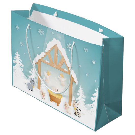 kerstvakantie groot cadeauzakje (Achterkant Gekanteld)