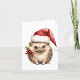Kerstvakantie Hedgehog Feestdagen Kaart