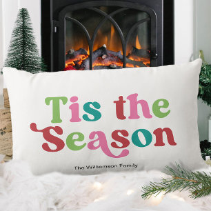 Kerstvakantie Helder Leuke Kleuren Modern Retro Kussen