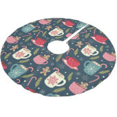 Kerstvakantie Hete Drinken Eten Gingerbread Kerstboom Rok (Gekanteld)