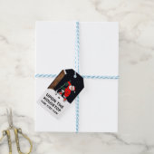 Kerstvakantie Hockey Cadeaulabel (Met Touw)