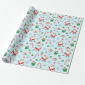 Kerstvakantie hockey cadeaupapier (Uitgerold)
