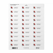 Kerstvakantie Hockey Etiket (Full Sheet)