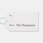 Kerstvakantie Holly Pattern Cadeaulabel (Achterkant Horizontaal)