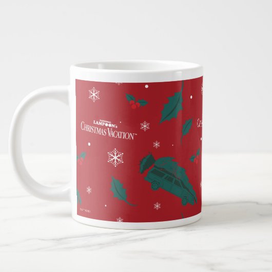 Kerstvakantie Holly Pattern Grote Koffiekop (Links)