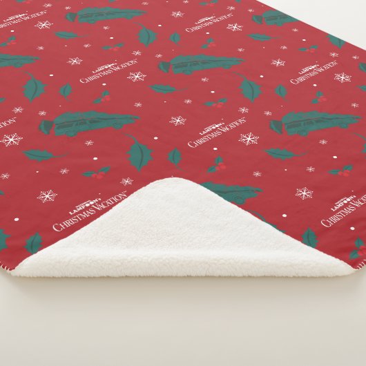 Kerstvakantie Holly Pattern Sherpa Deken (3/4)