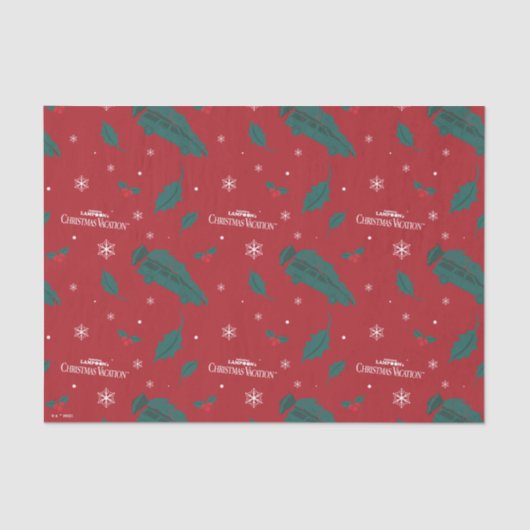 Kerstvakantie Holly Pattern Tissuepapier (Voorkant)
