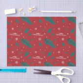Kerstvakantie Holly Pattern Tissuepapier (Craft)