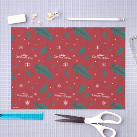 Kerstvakantie Holly Pattern Tissuepapier (Craft)