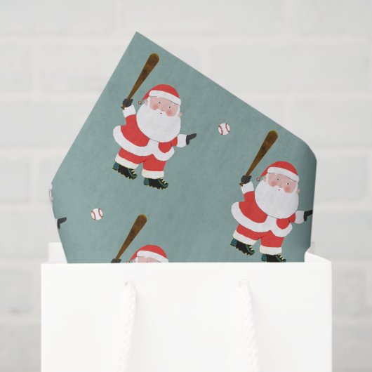 Kerstvakantie honkbal tissuepapier (Cadeauzakje)