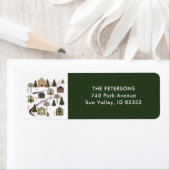 Kerstvakantie huizen etiket (Insitu)