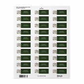 Kerstvakantie huizen etiket (Full Sheet)