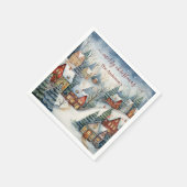 Kerstvakantie  Huizen Sneeuwfeest Servet (Hoek)