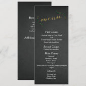 Kerstvakantie Hulst Krijtbord Huwelijksmenu Menu (Voorkant / Achterkant)