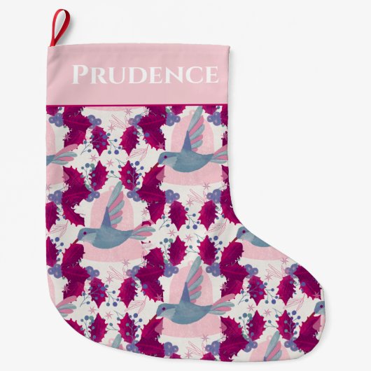 Kerstvakantie Hummingbird Grote Kerstsok (Voorkant)